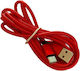 2m Braided USB 2.0 to micro USB Cable Red (8799)