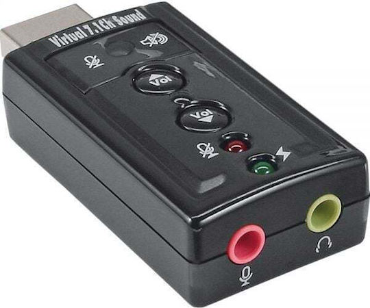 InLine Εξωτερική USB Κάρτα Ήχου 7.1 33051C