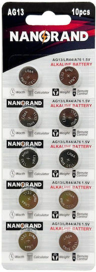 Nanorand Алкални Батерии За часовници LR44 1.5V 10бр