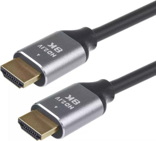 Maclean Energy HDMI 2.1 Ultra High Speed 48Gbps 4K 120Hz HDR VRR Cable HDMI Male - HDMI Male 2m Black