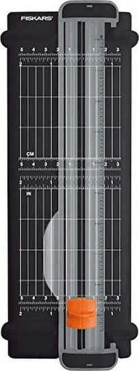 Fiskars Büroschneidemaschine Trimmer Tischplatte 22cm für Blätter bis zu einer Größe von A5