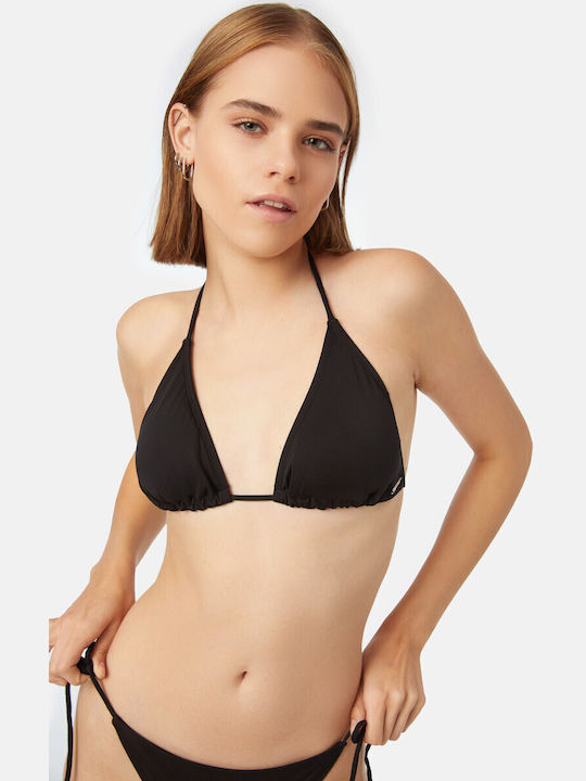 Minerva Bikini Τριγωνάκι με Ενίσχυση Black