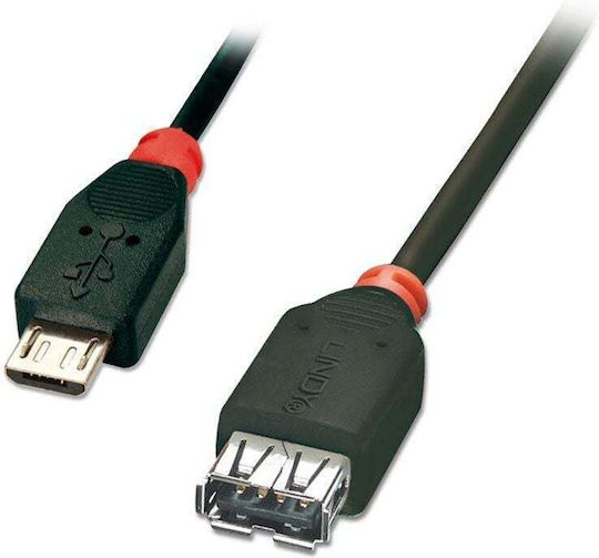 Lindy USB 2.0 Cable USB-A male - USB-B male Μαύρο 1m 31936