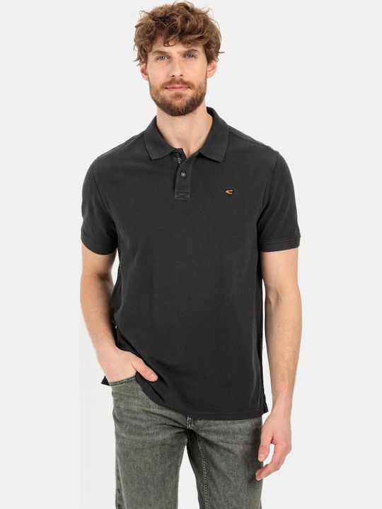 Polo Short Sleeve Black Blouse