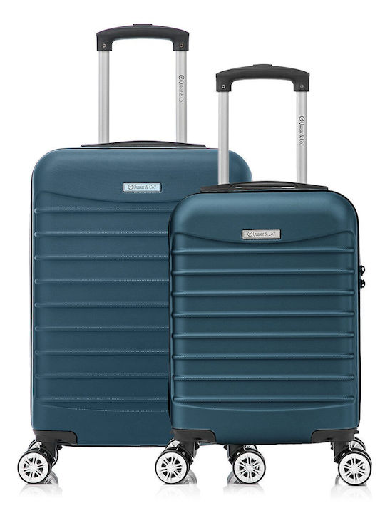 Quasar Line Reisekoffer Hartschalen Petrol Blue...