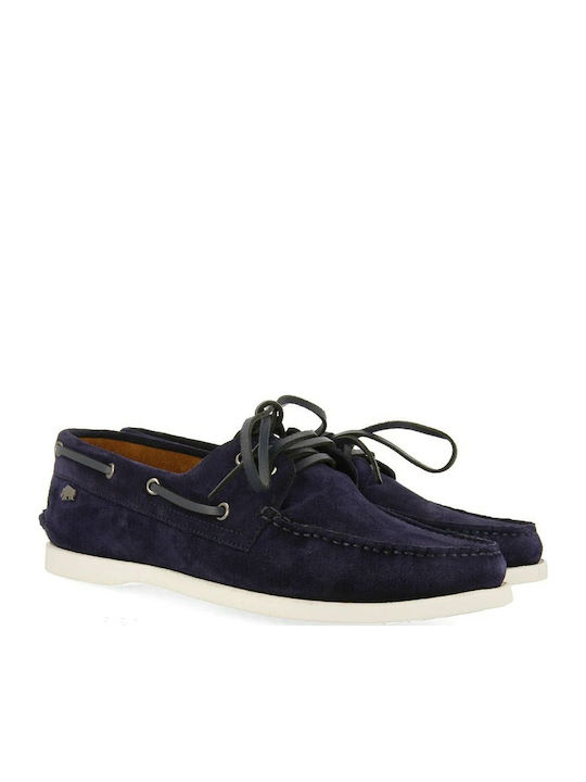 Men's Leather Moccasins Blue