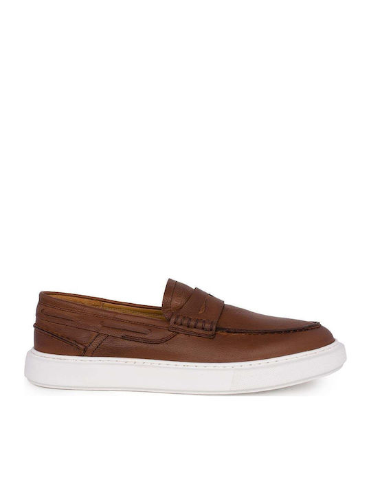 Men's Leather Moccasins Tabac Brown