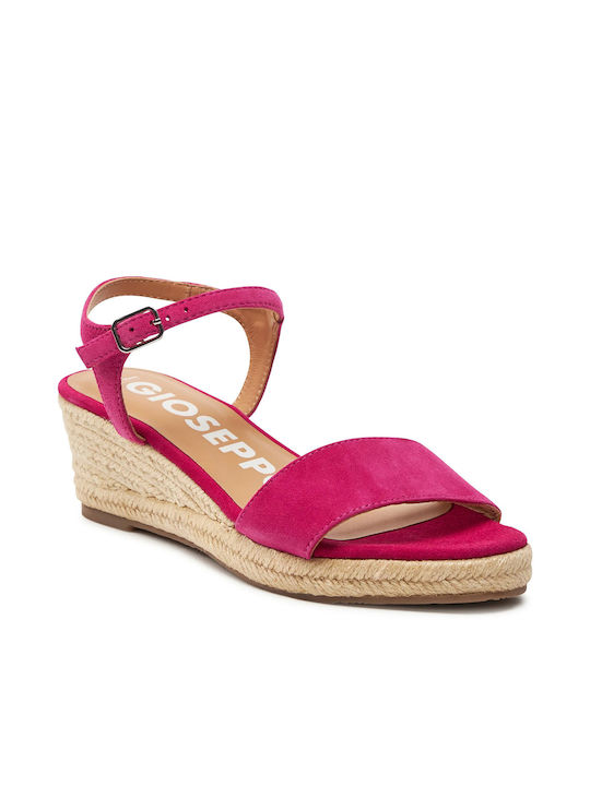 Gioseppo Platforme dama în stil espadrile Fuchsia