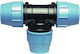 Unidelta 603040 T Shaped Connector Pipe 40mm