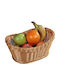 Kesper Obstschale Hölzernes Beige 28x21x13cm