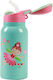 Total Gift Sticlă Pentru Copii Termos Oțel Inoxidabil Cu Pai 350ml