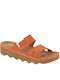 Rohde Damen Flache Sandalen Anatomisch in Orange Farbe