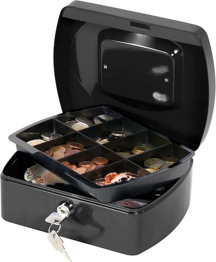 Q-Connect Kassenschrank mit Schloss KF02602 Schwarz