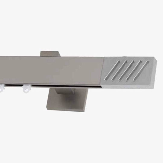 Frans Line Inox One-Way Stainless Steel Curtain Track Silver 300cm FR-3855L05_17713