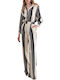 Evangeline Women's Fabric Trousers Ecru