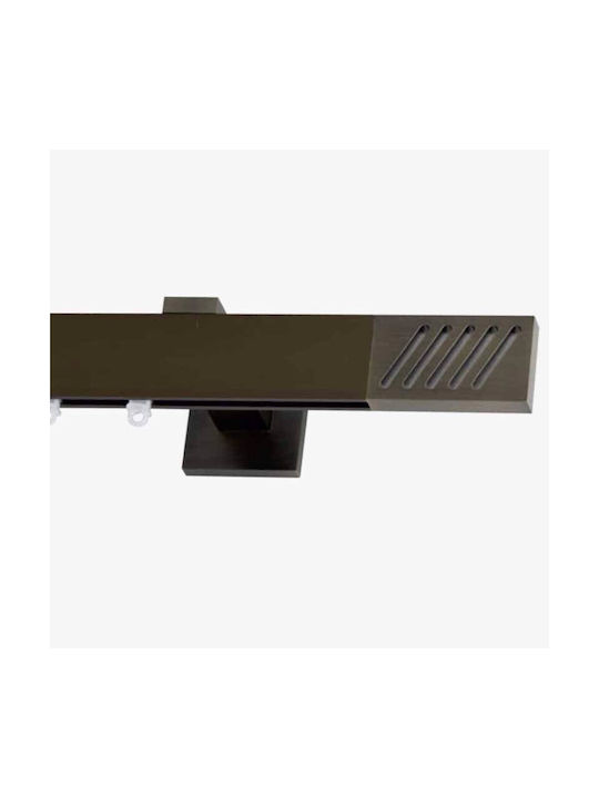 Frans 'super' One-Way Metallic Curtain Track Br...
