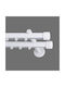Frans Athens Tapa Two-Way Metallic Curtain Track White 200cm FR-8841L14_17490