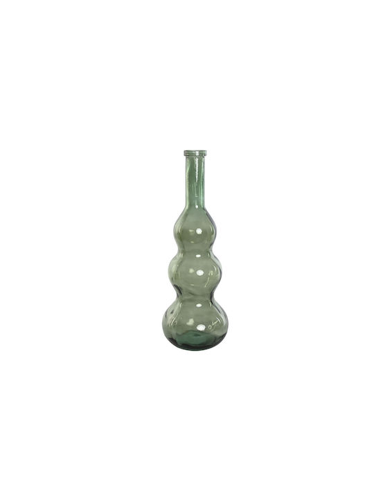 Home Esprit Vază Decorativă Sticlă Verde 26.5x26.5x75cm 1buc