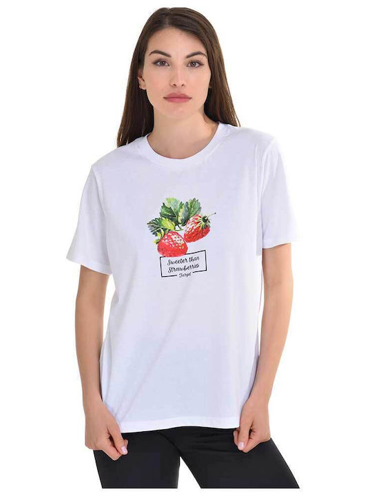 Target Γυναικείο T-shirt Λευκό