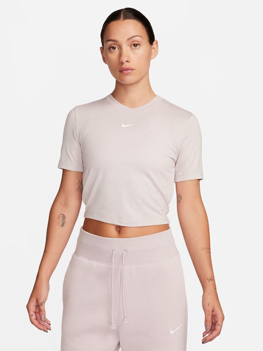 Nike Спортна Дамска Аθληска T-shirt Лилав