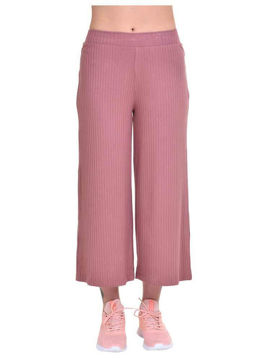 Liu Jo Women's High-waisted Cotton Trousers with Elastic