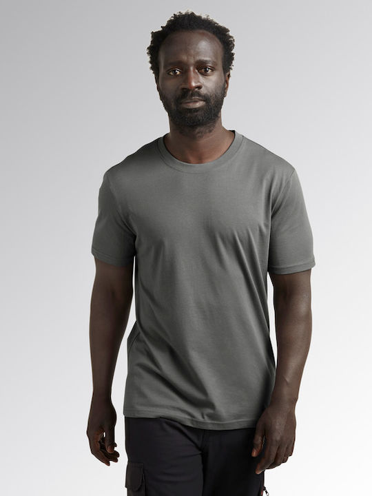 Diadora T-shirt Bărbătesc cu Mânecă Scurtă Steel Grey