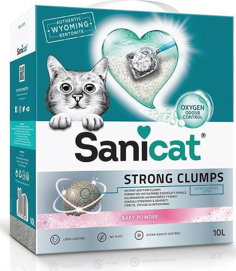 Sanicat Άμμος Γάτας με Άρωμα Baby Powder 10lt