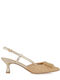 Seven Synthetic Leather Beige Heels