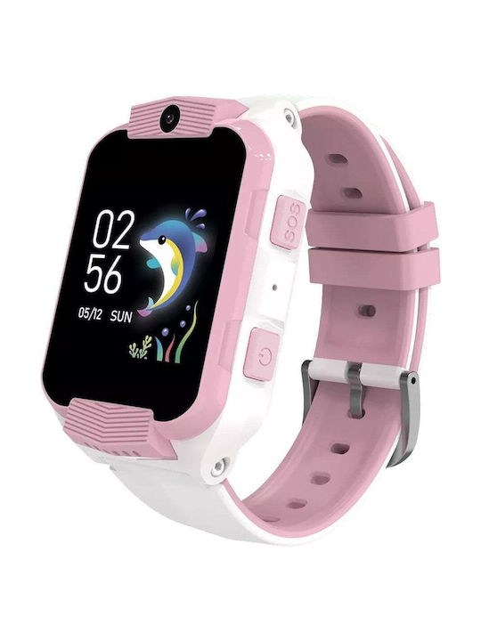 Canyon Kinder Smartwatch mit Kautschuk/Plastik Armband Rosa