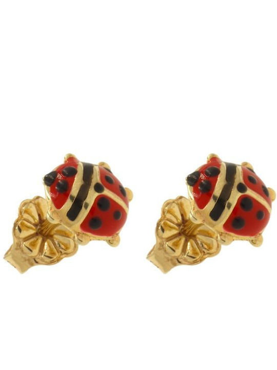 Q-Jewellery Kids Earrings Studs made of Gold 14K