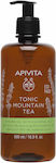 Apivita Tonic Mountain Tea Schaumbad in Gel mit ätherischen Ölen Jasmin (1x500ml) 500ml