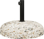 Pakketo Nimbus Umbrella Stand made of Cement Suitable for Table with Regulator Mosaic 50x50cm