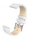 Λουρι Leather Strap White 18mm