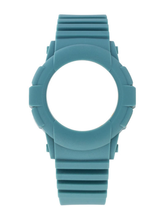 WATX & CO Curea de cauciuc Verde 38mm