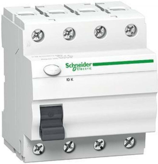 Schneider Electric Ρελέ Ράγας Διαρροής 40A Τετραπολικό
