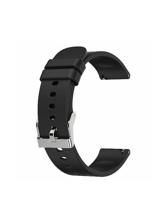 Λουρί Λουράκι Μαύρο (Fitbit Versa, Samsung Galaxy Watch Active)