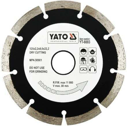 Yato Δίσκος Κοπής Δομικών Υλικών