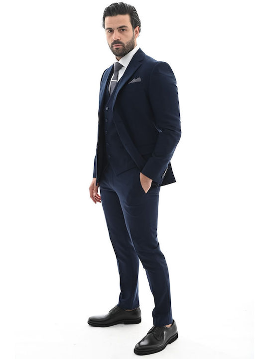 Vestă de costum pentru bărbați Italian Job 821421 02 V albastră