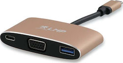 LMP USB-C Dockingstation mit 4K PD (LMP-USBC-VGA-MA-G)