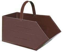 Fireplace Tool Set with Brown Bucket