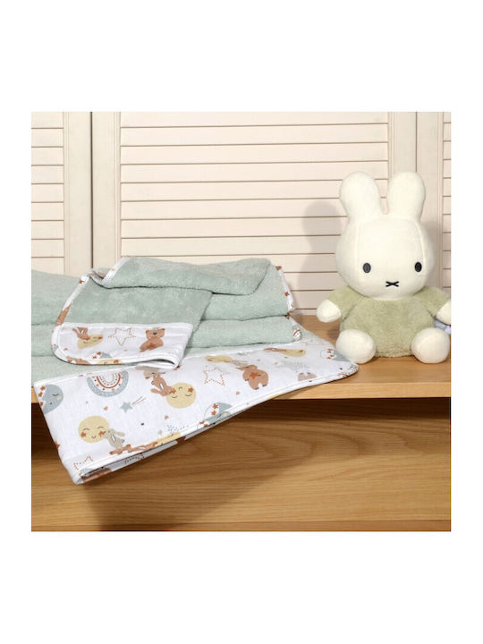 Baby Oliver Set de prosoape pentru copii 2pcs Mint