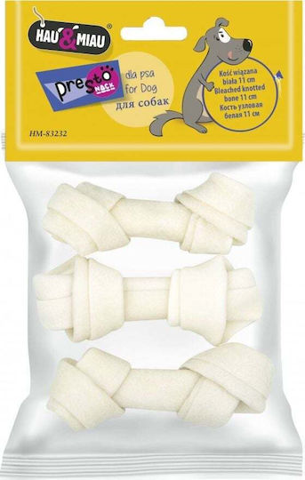 Hau & Miau Κόκκαλο για Σκύλους Φυσικό 11εκ. 90gr 3τμχ