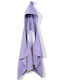 La Millou Βρεφική Κάπα-Μπουρνούζι με Κουκούλα Purple 135x70εκ.