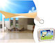 Green Blue Quadratisches Sonnensegel Ecru 4x4m 160g/m²