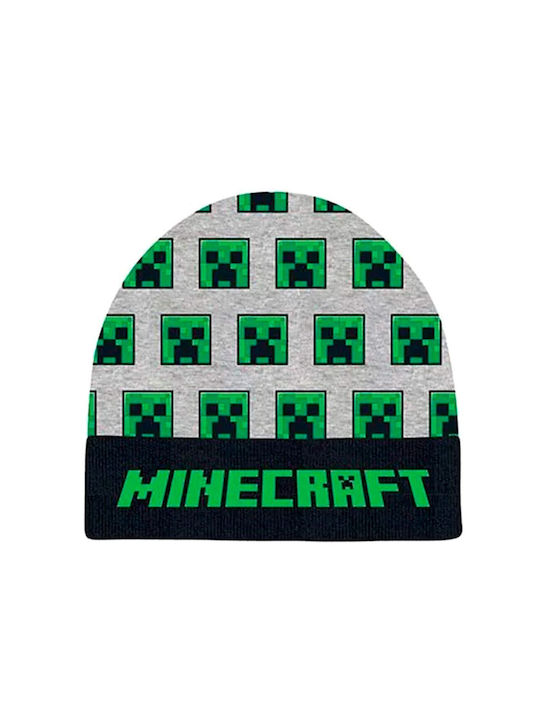 Minecraft Παιδικό Σκουφάκι Πλεκτό Πράσινο