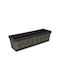 Planter Plastic Brown 46x15x17cm.