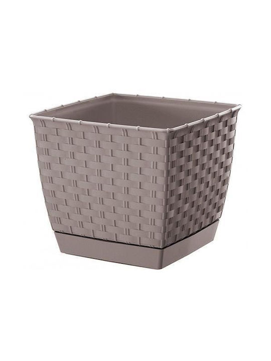 Prosperplast Ratolla Oală pentru plante Maro 25x25x22cm