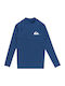 Quiksilver Everyday Παιδικό Μαγιό Μπλούζα με Μακρύ Μανίκι Monaco Blue Heather