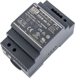 VK Lighting Τροφοδοτικό Ράγας με Έξοδο 24V και Ισχύ 60W