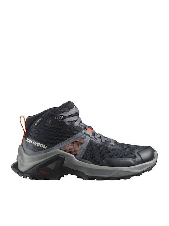 Kids Hiking Boots X Raise Mid Waterproof Black
